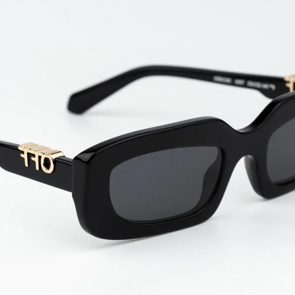 Off-White RENTON Sunglasses Black Rectangle OERI13C RENTON 1007 NEW AUTHENTIC